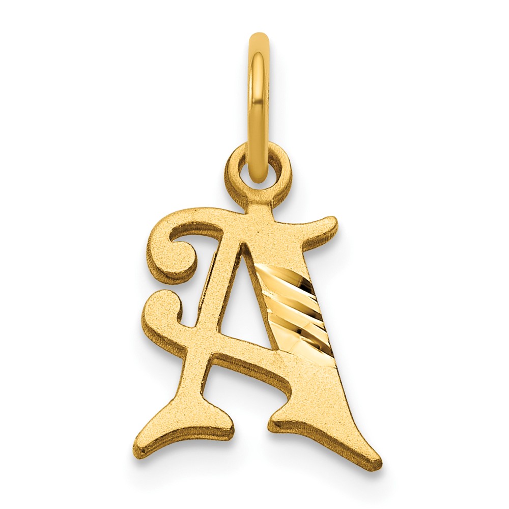 14k Letter A Initial Charm (C565A)