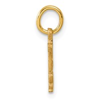 14K Letter B Initial Charm view 2