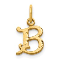 14K Letter B Initial Charm view 1