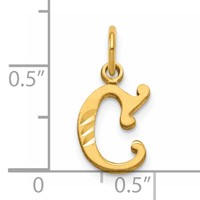 14K Letter C Initial Charm view 4
