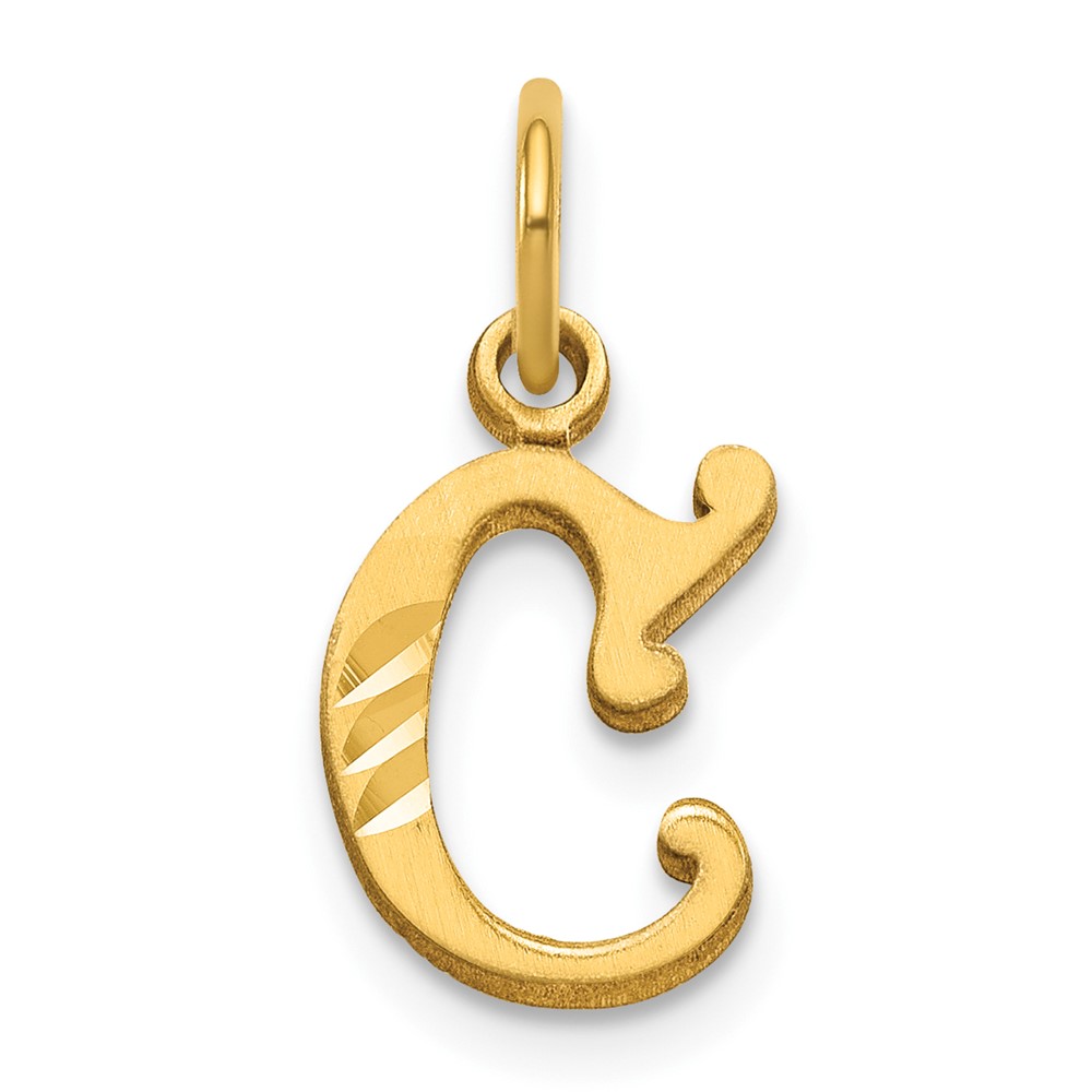 14k Letter C Initial Charm (C565C)