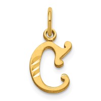 14K Letter C Initial Charm view 1