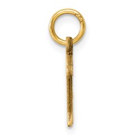 14K Yellow Gold Letter D Initial Charm view 2