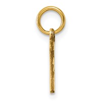 14K Yellow Gold Letter E Initial Charm view 2