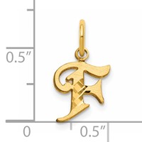 14K Letter F Initial Charm view 4