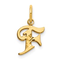 14K Letter F Initial Charm view 1