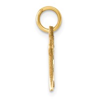 14K Yellow Gold Letter H Initial Charm view 2