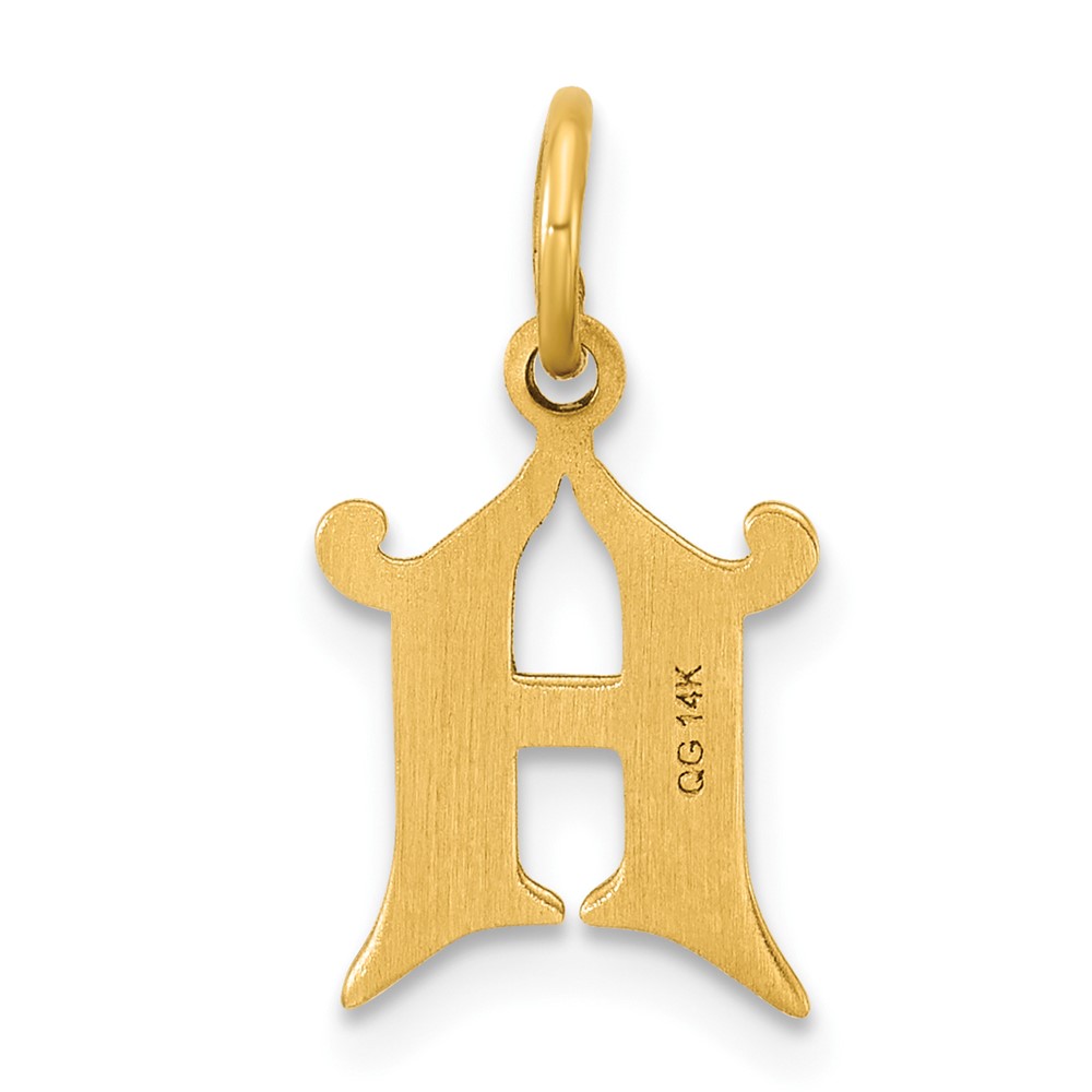 14k Letter H Initial Charm (C565H)