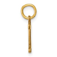 14K Yellow Gold Letter I Initial Charm view 2