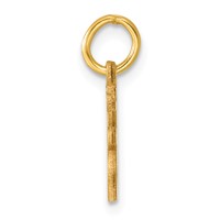 14K Yellow Gold Letter J Initial Charm view 2