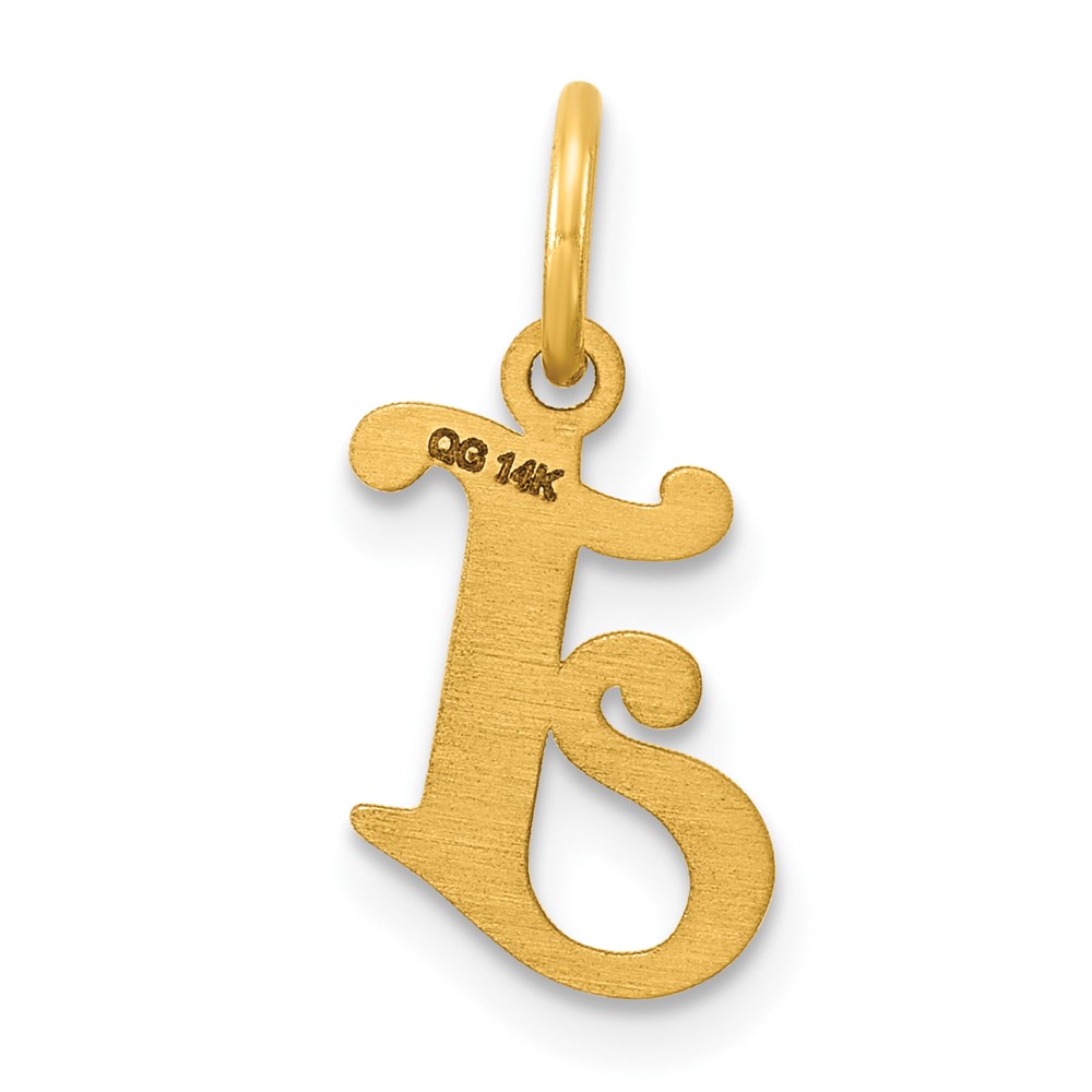 14k Letter J Initial Charm (C565J)