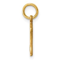 14K Yellow Gold Letter K Initial Charm view 2