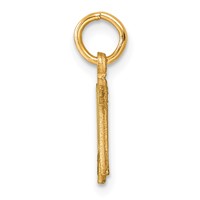14K Yellow Gold Letter M Initial Charm view 2