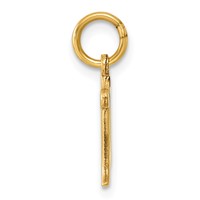 14K Yellow Gold Letter N Initial Charm view 2