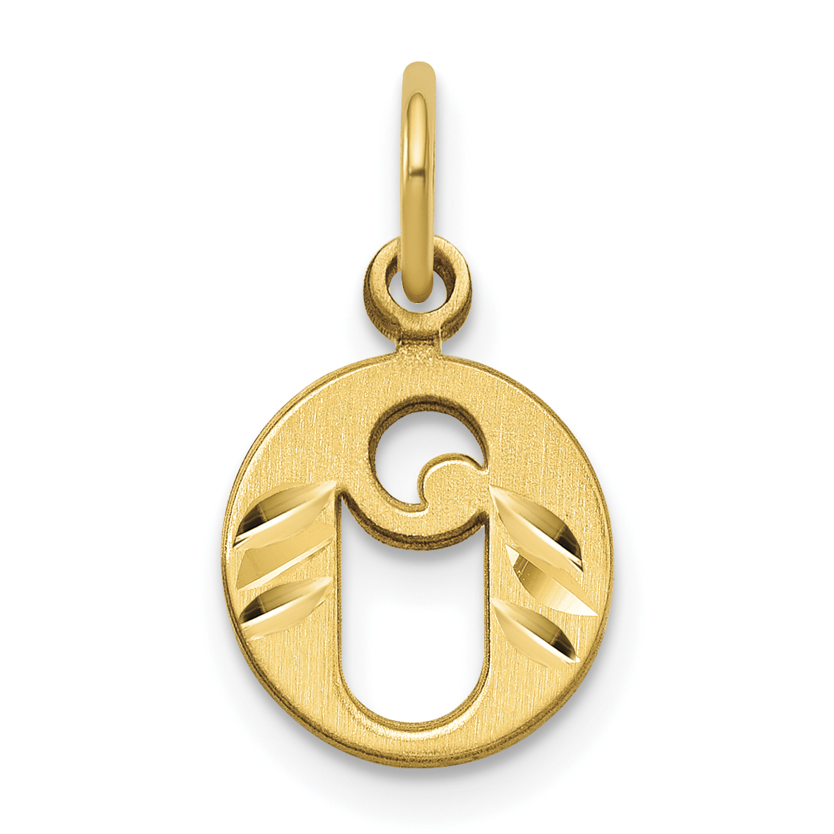 14k Letter O Initial Charm (C565O)