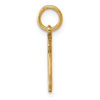14K Yellow Gold Letter R Initial Charm view 2