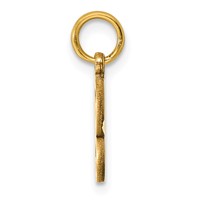 14K Yellow Gold Letter S Initial Charm view 2