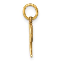 14K Yellow Gold Letter T Initial Charm view 2