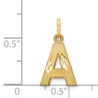 14K Letter a Initial Charm view 4
