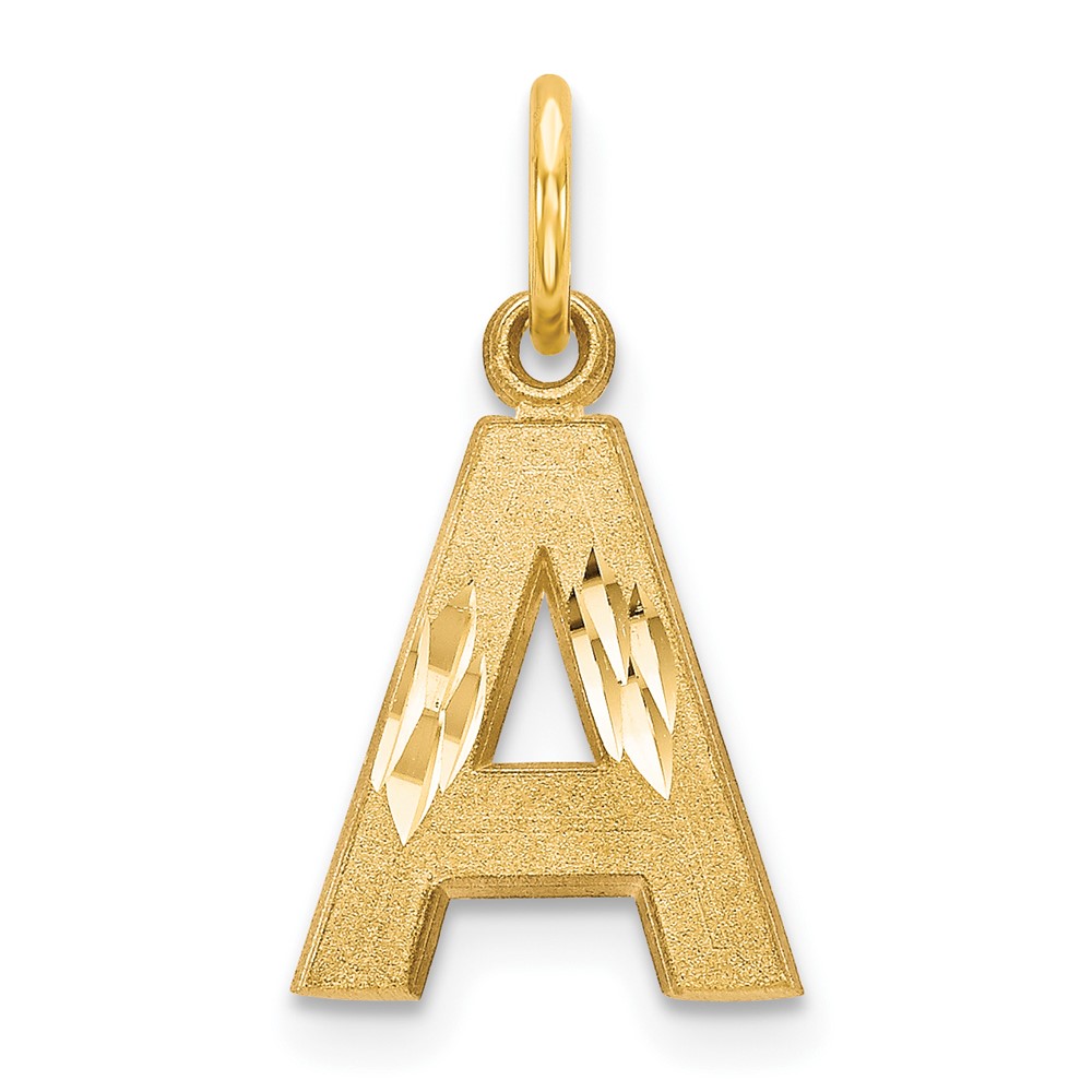 14K Letter a Initial Charm