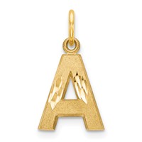 14K Letter a Initial Charm view 1