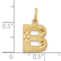 14K Letter B Initial Charm view 4