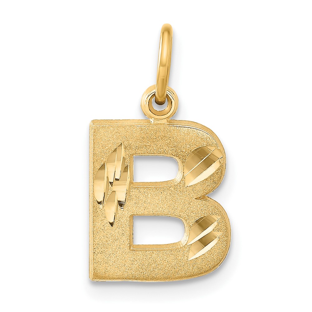 14k Letter B Initial Charm (C566B)