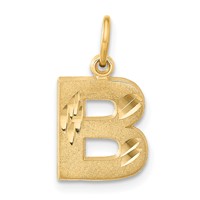 14K Letter B Initial Charm view 1