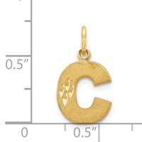 14K Letter C Initial Charm view 4