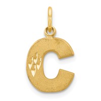 14K Letter C Initial Charm view 1