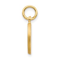 14K Yellow Gold Letter D Initial Charm view 2