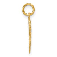14K Heart Letter F Charm view 2