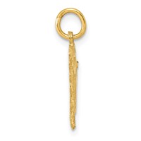 14K Yellow Gold Heart Letter P Charm view 2