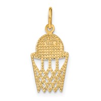 14K Basketball in Net Charm view 3