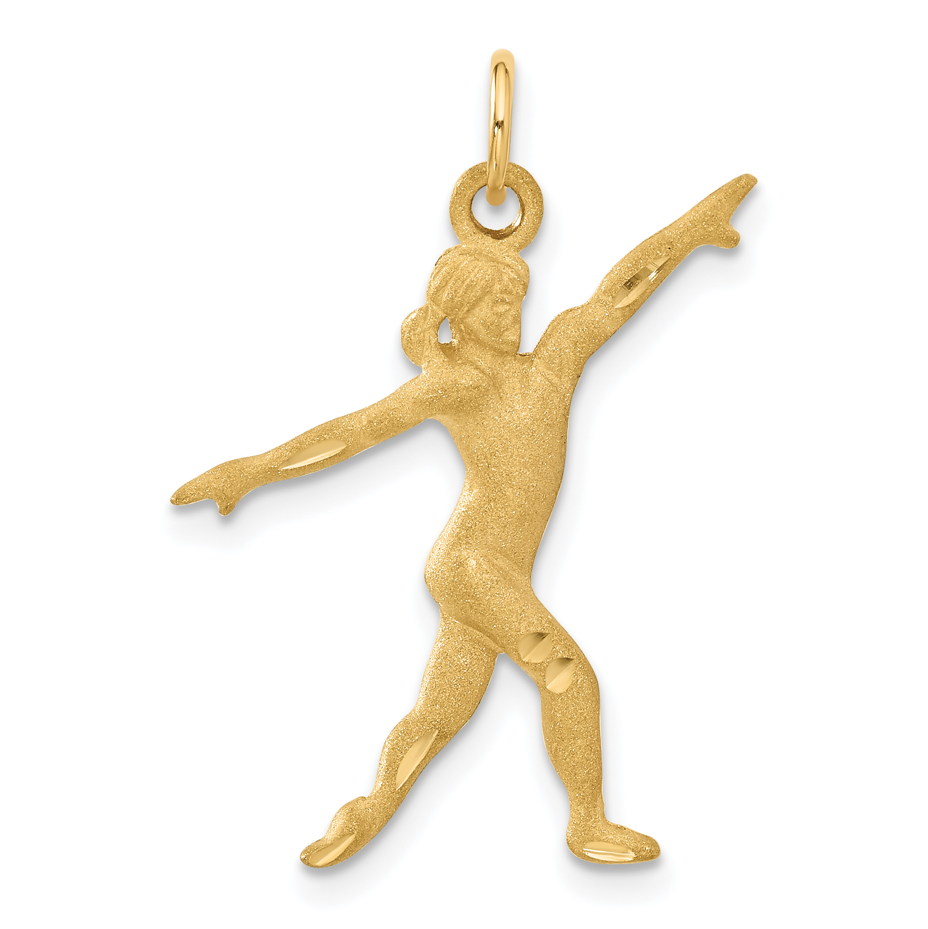 14k Gymnast Charm (C590)
