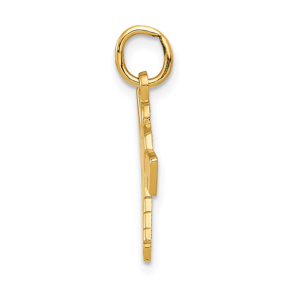 14k Hockey Goalie Charm (C712)