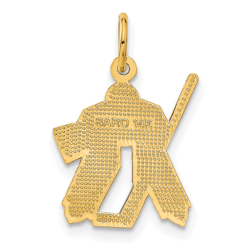 14k Hockey Goalie Charm (C712)