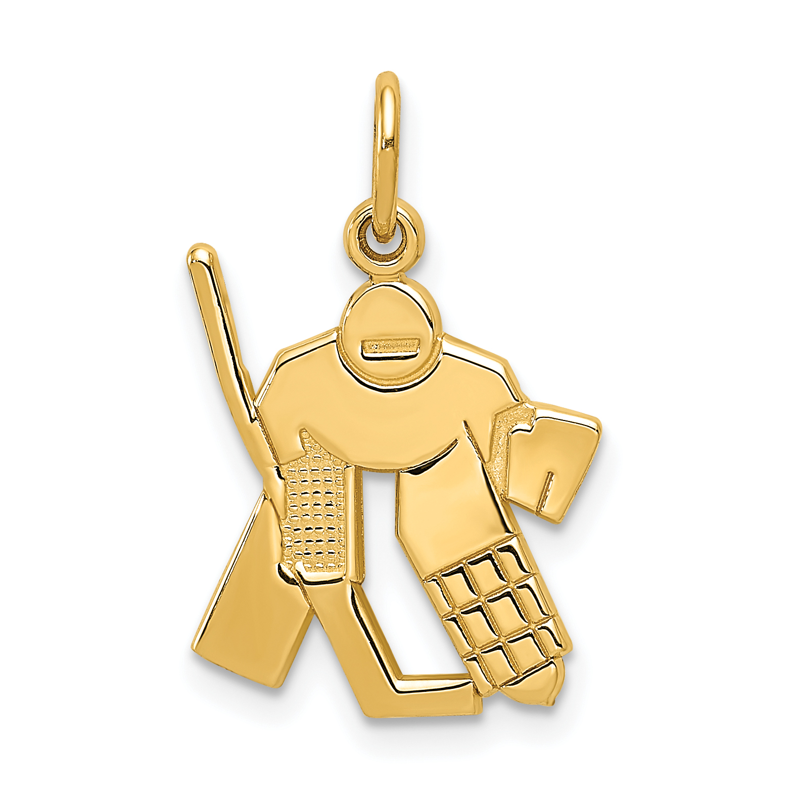 14k Hockey Goalie Charm (C712)