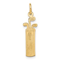 14K Yellow Gold Golf Bag Charm view 3