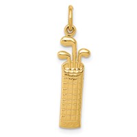 14K Yellow Gold Golf Bag Charm view 1