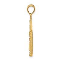 14K Yellow Gold Golf Bag Charm view 2