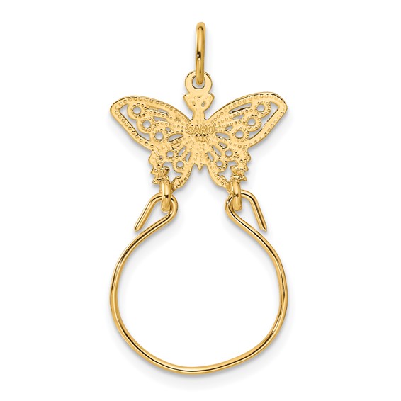 Gold Butterfly Charm Holder