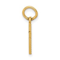 14K Yellow Gold Tiny Cross Charm view 2