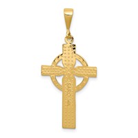 14K Yellow Gold Celtic Cross Pendant view 4