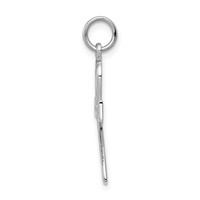 14K White Gold Ankh Cross Pendant view 2