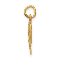 14K Inri Diamond-cut Crucifix Charm view 2