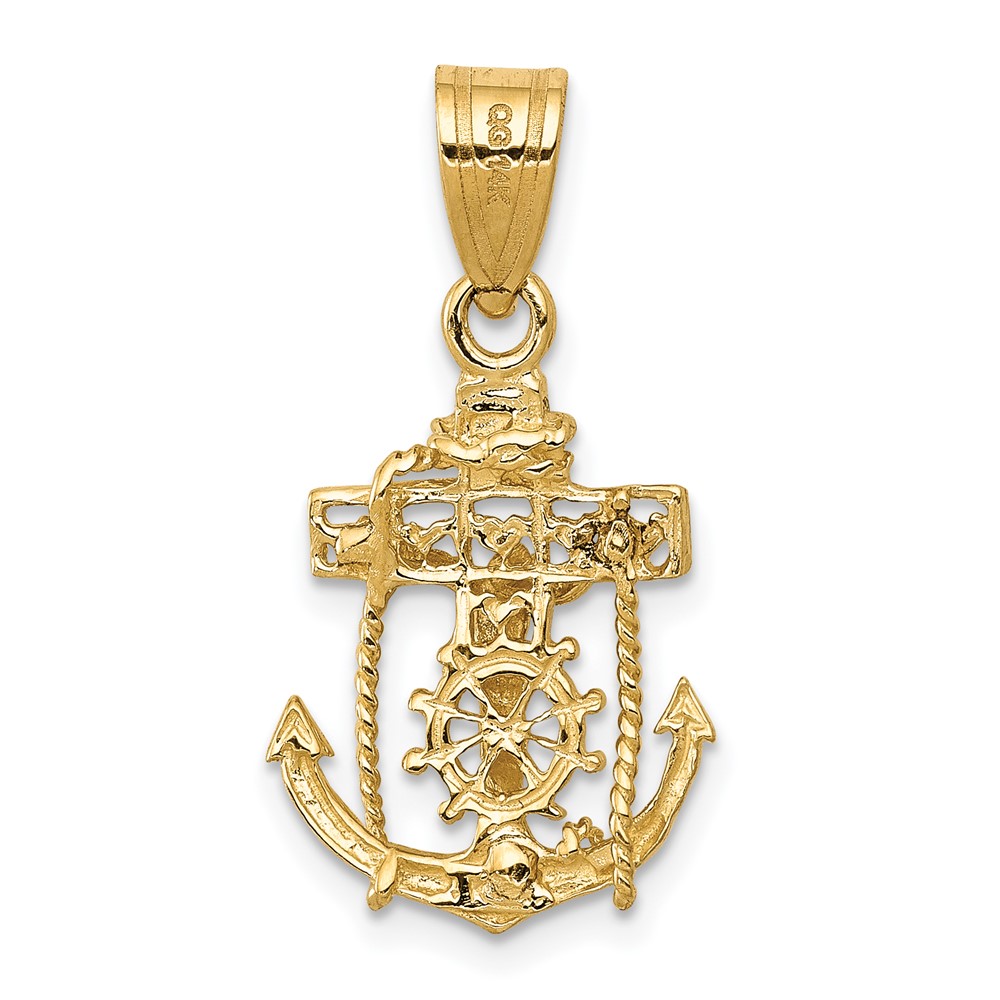 14k Mariners Cross Pendant (C809)
