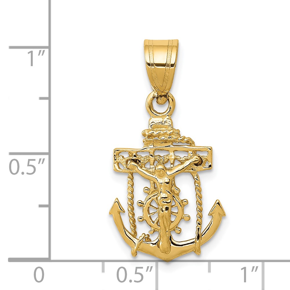14k Mariners Cross Pendant (C809)
