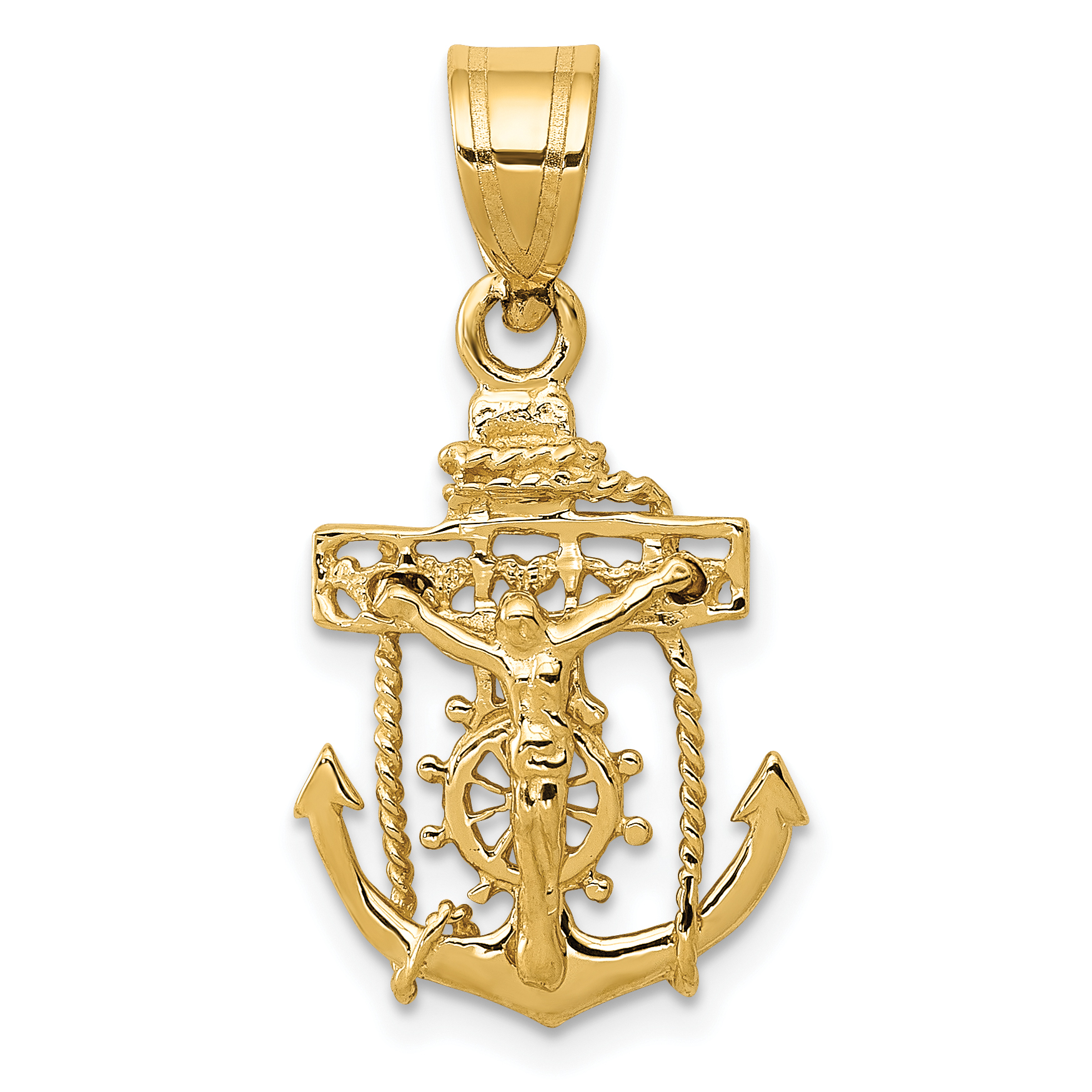 14k Mariners Cross Pendant (C809)