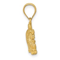 14K Yellow Gold Lion Charm view 2